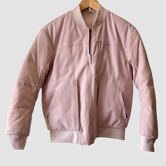 Lululemon Jacket Womens 6 Roam Far Wool Bomber Goose Down 3-in-1 Puffer Pink - Picture 7 of 11